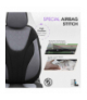 Komplet pokrowców na fotele samochodowe OTOM RUBY 1202 GREY/BLACK 3-ZIP OTOM OT76901