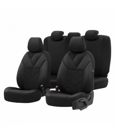 Komplet pokrowców na fotele samochodowe OTOM TEMPO 1501 BLACK NZ OTOM OT77345