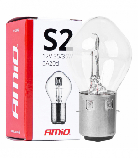 Żarówka halogenowa S2 12V 35/35W BA20d AMiO 03368