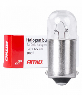 Żarówki halogenowe T4W 12V 4W BA9S 10szt.AMIO-03370 AMiO 03370