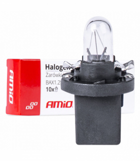 Żarówki halogenowe T5 B8.5D 12V BAX1.2W 10szt. AMiO 03371