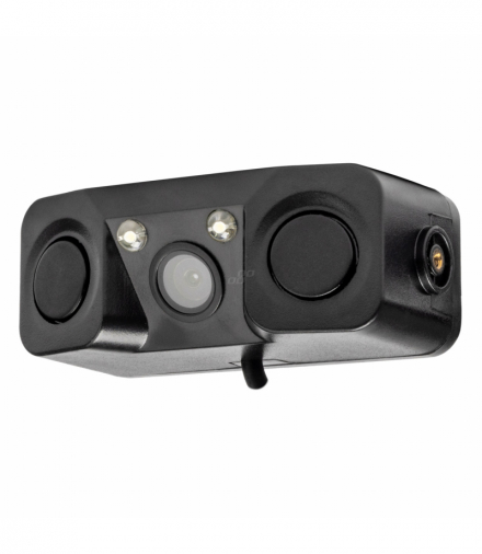 Kamera cofania z czujnikami parkowania 2w1 HD-602 LED 12V AMiO 03541