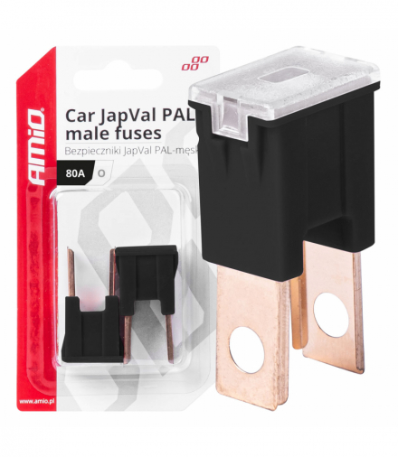 Bezpieczniki samochodowe JAPVAL PAL męskie 2 szt. 80A AMiO 03402