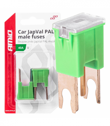 Bezpieczniki samochodowe JAPVAL PAL męskie 2 szt. 40A AMiO 03407