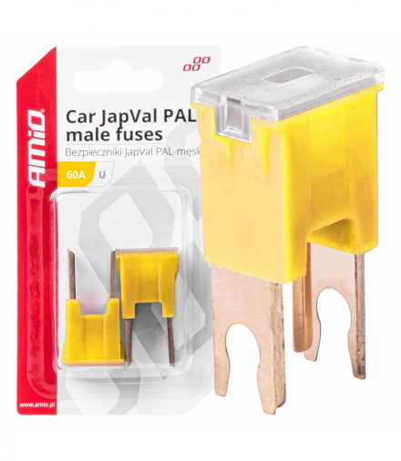 Bezpieczniki samochodowe JAPVAL PAL męskie 2 szt. 60A AMiO 03409