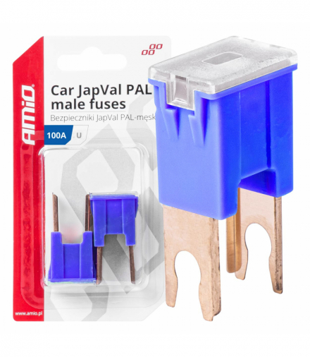 Bezpieczniki samochodowe JAPVAL PAL męskie 2 szt. 100A AMiO 03411
