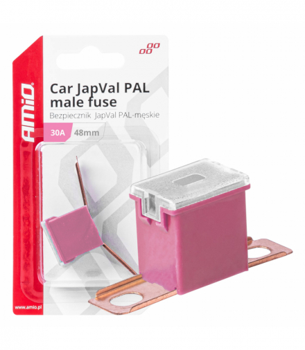 Bezpiecznik samochodowy JAPVAL PAL męski 48mm 30A AMiO 03418