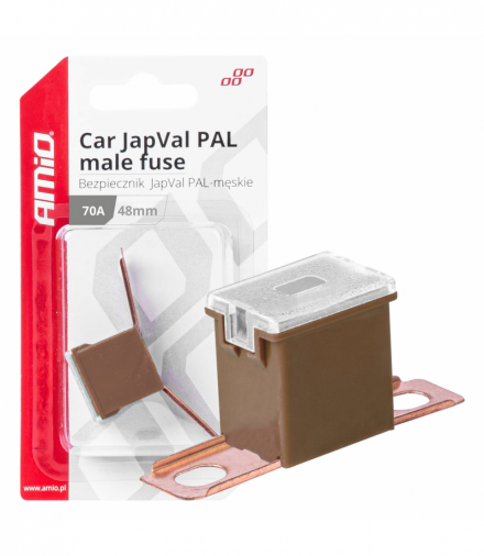 Bezpiecznik samochodowy JAPVAL PAL męski 48mm 70A AMiO 03422