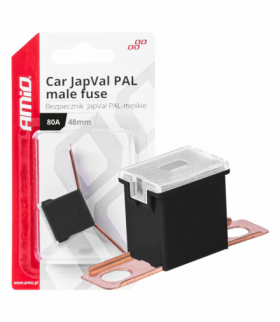 Bezpiecznik samochodowy JAPVAL PAL męski 48mm 80A AMiO 03423