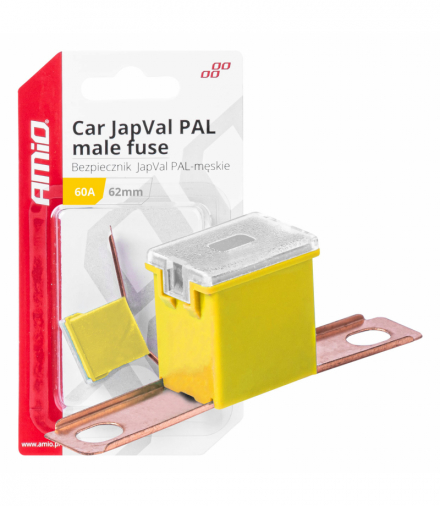 Bezpiecznik samochodowy JAPVAL PAL męski 62mm 60A AMiO 03430