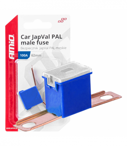 Bezpiecznik samochodowy JAPVAL PAL męski 62mm 100A AMiO 03433