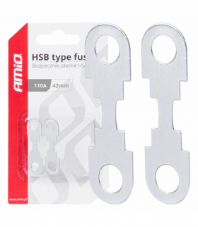 Bezpieczniki taśmowe płaskie 2 szt. HSB 42mm 110A AMiO 03503