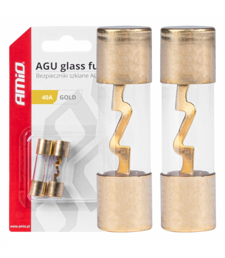 Bezpieczniki szklane AGU 2 szt. 40A AMiO 03485