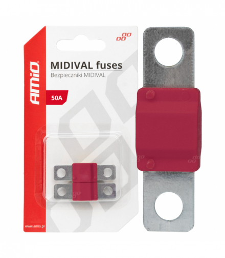 Bezpieczniki samochodowe MIDIVAL MTA 2 szt. 50A AMiO 03475