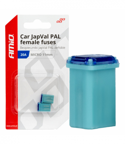 Bezpieczniki samochodowe JAPVAL PAL żeńskie 2 szt. 20A AMiO 03458