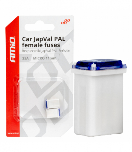 Bezpieczniki samochodowe JAPVAL PAL żeńskie 2 szt. 25A AMiO 03459