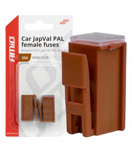 Bezpieczniki samochodowe JAPVAL PAL żeńskie 2 szt. 25A AMiO 03412