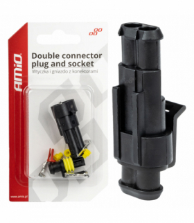 Kostka złącze wtyk hermetyczny 2 PIN AMiO 03518