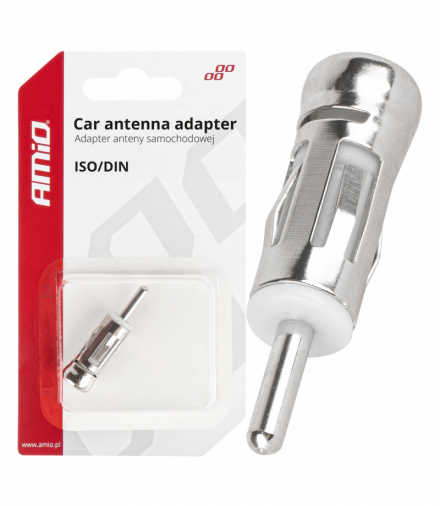Adapter antenowy redukcja wtyk ISO DIN prosty AMiO 03966