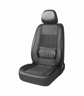 Mata na fotel siedzenie koraliki z podparciem pod plecy do samochodu AMiO 03644