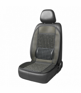 Mata na fotel siedzenie koraliki z podparciem pod plecy do samochodu AMiO 03642