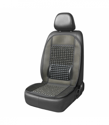 Mata na fotel siedzenie koraliki z podparciem pod plecy do samochodu AMiO 03642