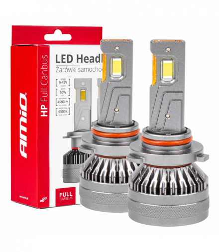 Żarówki samochodowe LED seria HP Full Canbus HB3 9005/HIR1 9011/H10 6500K AMiO 03678