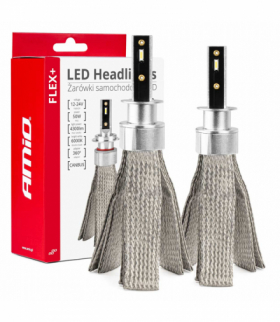Żarówki samochodowe LED seria FLEX+ H1 12V 24V 6000K Canbus AMiO 03655