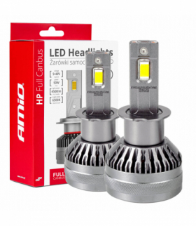Żarówki samochodowe LED seria HP Full Canbus H3 12V 24V 6500K AMiO 03672