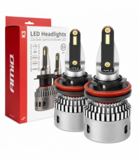 Żarówki samochodowe LED seria K3 H8 H9 H11 H16 12V 6000K Canbus AMiO 03686