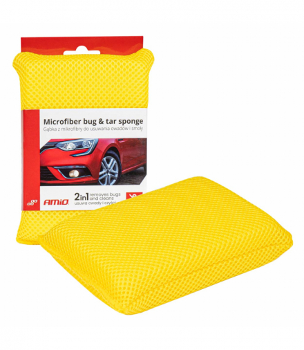 Gąbka z mikrofibry do usuwania owadów i smoły AMiO 03845