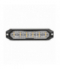 Lampa błyskowa ostrzegawcza płaska 6x3W LED R65 R10 12V 24V AMiO 03930