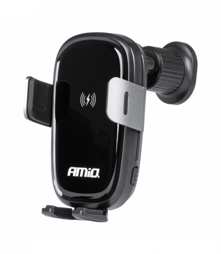 Uchwyt do samochodu na kratkę ładowarka indukcyjna 15W AMiO 03778