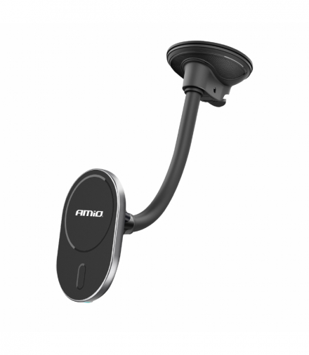 Uchwyt do samochodu na telefon z ładowarką indukcyjną na szybę kokpit My Mag 15W AMiO 03772