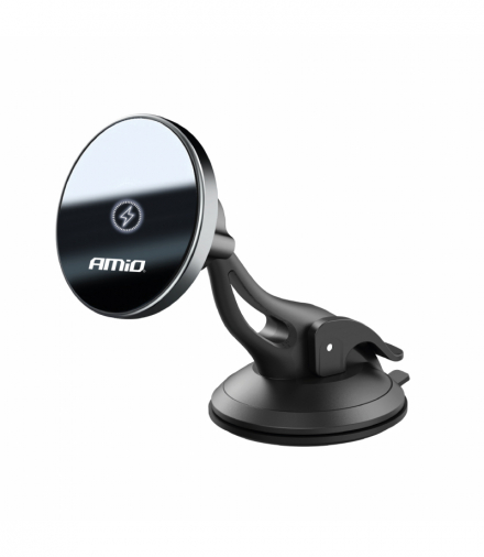 Uchwyt do samochodu na telefon z ładowarką indukcyjną na szybę kokpit My Mag 15W AMiO 03775