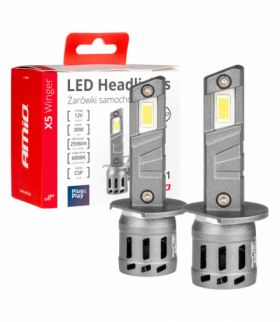 Żarówki samochodowe LED seria X5 Winger H1 6000K Canbus AMiO 03943