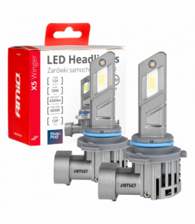 Żarówki samochodowe LED seria X5 Winger HB4 6000K Canbus AMiO 03949
