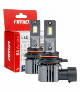 Żarówki samochodowe LED seria X4 Aviator HIR2 9012 6500K Canbus AMiO 03768