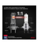 Żarówki samochodowe LED seria HYBRID H7 H18 6000K Canbus 60W AMiO 04115