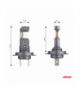 Żarówki samochodowe LED seria HYBRID H7 H18 6000K Canbus 60W AMiO 04115