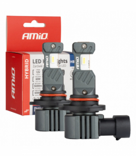 Żarówki samochodowe LED seria HYBRID HB4 9006 6000K Canbus 60W AMiO 04118