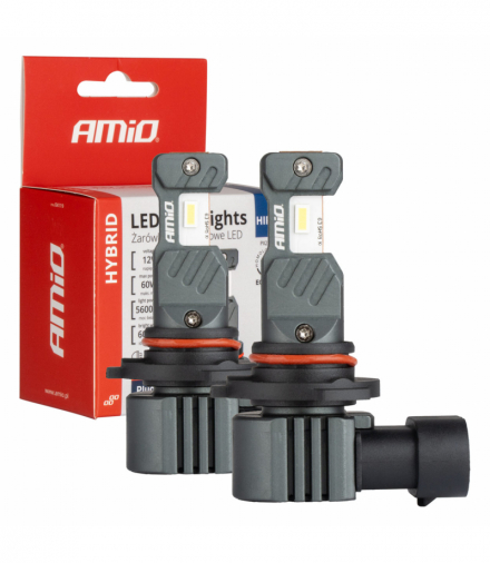 Żarówki samochodowe LED seria HYBRID HIR2 6000K Canbus 60W AMiO 04119