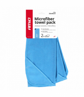 Ściereczka mikrofibra do mycia czyszczenia szyb okien luster 30x40 cm 2 sztuki AMiO 03732