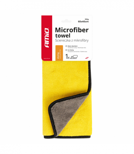 Mikrofibra ręcznik do osuszania samochodu auta 60x40 cm AMiO 03756