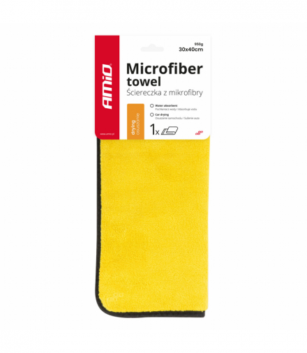 Mikrofibra ręcznik do osuszania samochodu auta 30x40 cm AMiO 03754