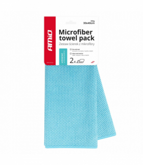 Mikrofibra ściereczka uniwersalna na sucho i mokro 30x40 cm 350g 2 szt. AMiO 03737
