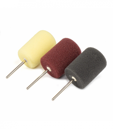 Gąbki pady polerskie mini zestaw do polerowania detali owalne 3 el. AMiO 03716