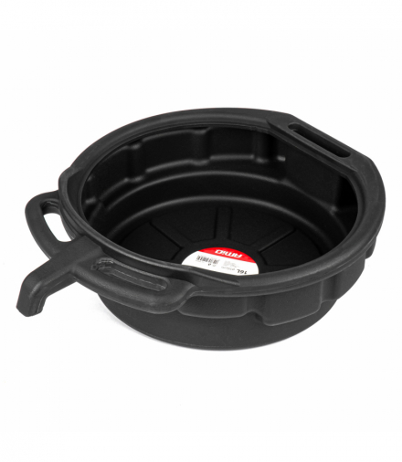 Miska z lejkiem do zlewania oleju spuszczania płynów cieczy 16 l 56 cm AMiO 04053