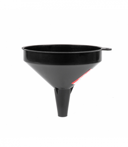 Lejek plastikowy czarny uniwersalny do paliwa cieczy wody 10 cm AMiO 04044
