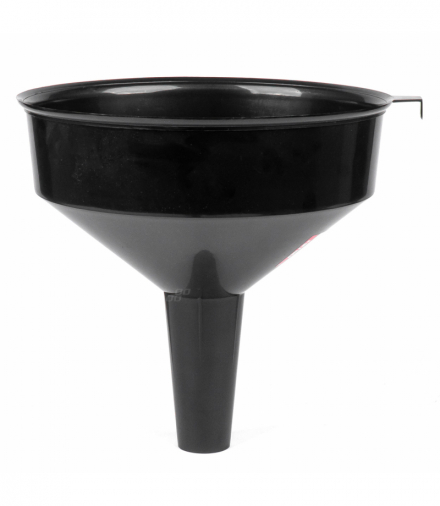Lejek plastikowy czarny uniwersalny do paliwa cieczy wody 30 cm AMiO 04047